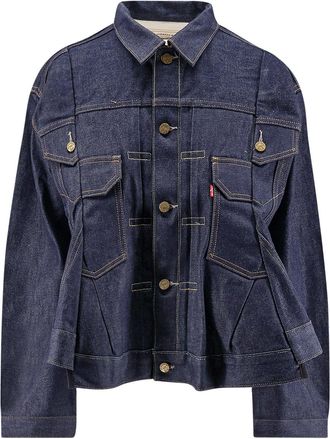 ジャケット・アウター Levi's x sacai Denim x Matelasse size Sacai Levi's x Sacai Matelasse Twill Reversible Denim Jacket