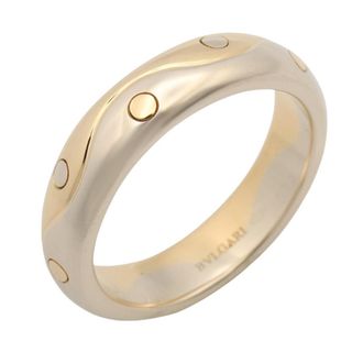 Bulgari Gold Silver Yellow Gold (18K) White Gold (18K) Band Ring (Pre-Owned)