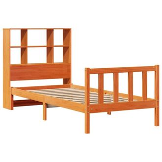Berkfield Home Decorative Bookcase Bed without Mattress Wax Brown 100x200 cm Sol