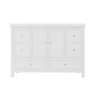 Urban Meuble Mueble de ba&ntilde;o 120cm con 2 puertas y 2 cajones, Blanco