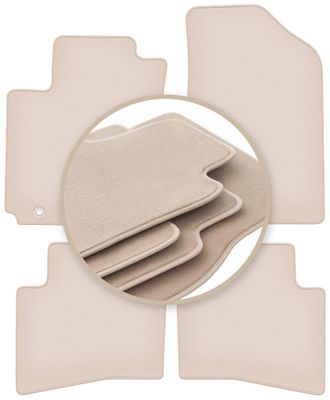 OEM Alfombrillas Premium Beige Para: Hyundai I20 Ii Coup&eacute;, Hatchback 2014