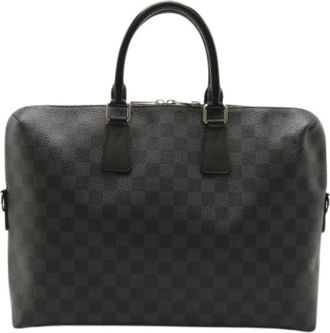 Louis Vuitton Pre-owned Handbags, male, Black, Size: ONE SIZE Pre-owned PDJ Damier Graphite Briefcase