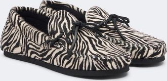 Isabel Marant Fitza zebra-print calf hair loafers