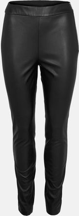 HUGO BOSS Womens C Taslimah Solid Patterned Leggings in Black - Size 14 UK