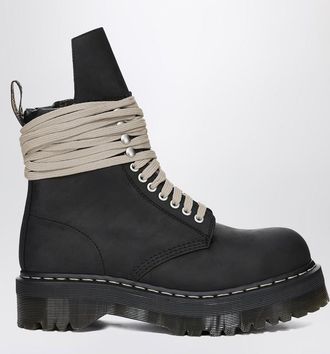 Dr. Martens Quad Sole Steel Toe ankle black boots