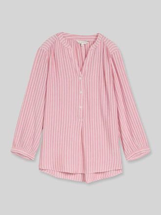 Tom Tailor Regular Fit Langarmbluse aus Viskose in Pink, Gr&ouml;&szlig;e 34