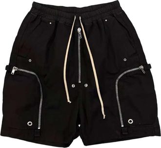 Rick Owens short met trekkoord en Bauhaus-ritsdetails