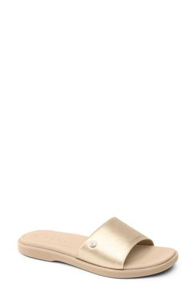 Reef Cushion Sunny Slide Sandal in Golden Hour at Nordstrom, Size 9