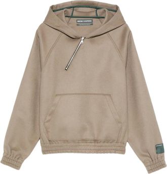 Reese Cooper Felpa con mezza zip - Grigio