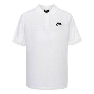Nike Casual Sports lapel Short Sleeve Polo Shirt White CJ4456-100