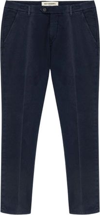 Roy Rogers Stretch Gabardine Broek - Heren - Slim Fit Broeken - Blauw - W35 - Katoen - Broeken