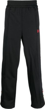 Palm Angels logo-embroidered track pants - unisex - Polyester/Polyester - L - Black