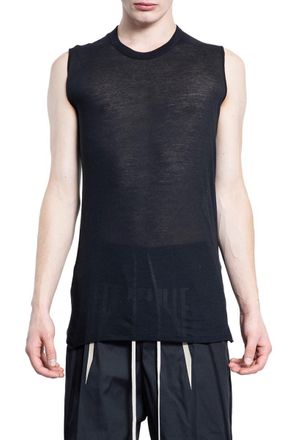 Tシャツ・カットソー RICK OWENS 'Anthem Tank' top Black  RR01E5152UC Rick Owens Anthem Tank T-Shirt in Black | SVD