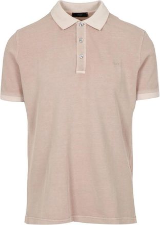 Fay Rope Polo Shirt - Heren - Polos - Roze - M - Katoen - Tops