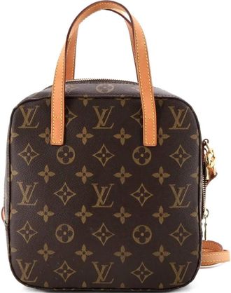 Louis Vuitton Spontini Handbag Monogram Canvas satchel - Marrone