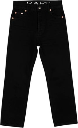 Raey Womens Boyfriend Jeans In Black