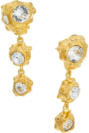 Oscar De La Renta Oscar De La Renta Textured Scramble Triple Drop Earrings