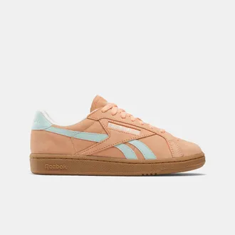 Reebok Womens Club C Grounds Uk In Sunkissed Orange M