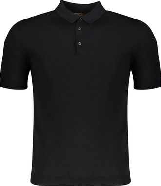 Moorer Heren, Tops, Zwart, Maat: XS Katoen