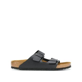 Birkenstock Sandalen Arizona Natuurlijk Leer - Dames - Sandalen - Zwart - 38 EU - Leer - Schoenen