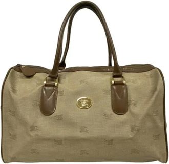 Burberry Pre-owned Handbags, female, Beige, Size: ONE SIZE Pre-owned Fabric handbags