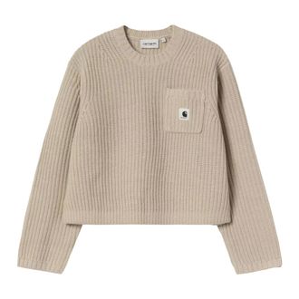 Carhartt Work in Progress Truien & Vesten, Dames, Beige, XS, Wol, Mira Sweater