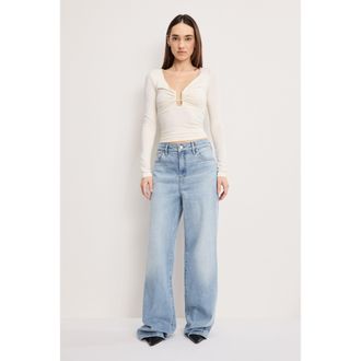 Good American Womens Good Ease Jeans | Indigo, Size 24 Plus | Good American by Khlo&Egrave; Kardashian