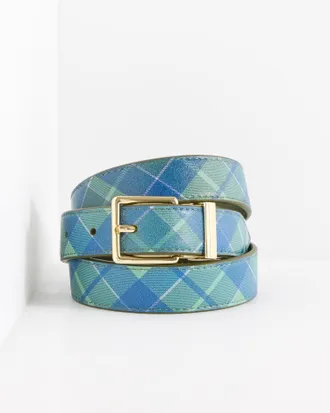 Talbots Reversible Nappa Belt - Dark Olive - Medium Talbots