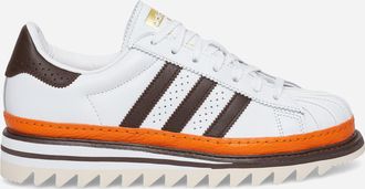 adidas CLOT by Edison Chen EX Orange Superstar Sneakers White / Coffee / Orange
