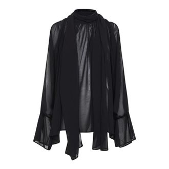 La Petite Robe Di Chiara Boni Blouses, female, Black, Size: M Chiara Boni La Petite Robe Shirts Black