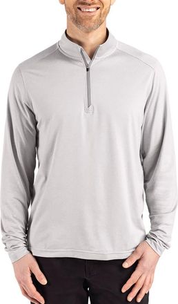 Cutter & Buck Coastline Epic Comfort Half Zip Performance Pullover in Concrete at Nordstrom, Size Xxx-Large