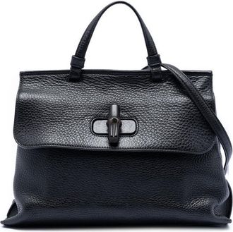 Gucci Pre-owned Gucci Medium Leather Bamboo Daily Satchel Ladies Z4JF5DQHXVR0ONQ1