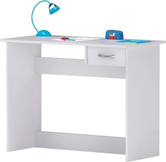 M&S Collection Scrivania Con Cassetto E Vano Bianco 100x49,2x76,4 Cm