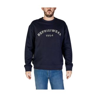 RefrigiWear 1954 Crew Neck Sweatshirt - Heren - Sweatshirts & Hoodies - Blauw - Maat: XL Katoen