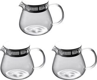 OEM Cafetera 3x Resistente Al Calor, Cafetera Manual, Tapa De Acero, Olla Transparente Para Compartir, Cafetera De Vidrio Con