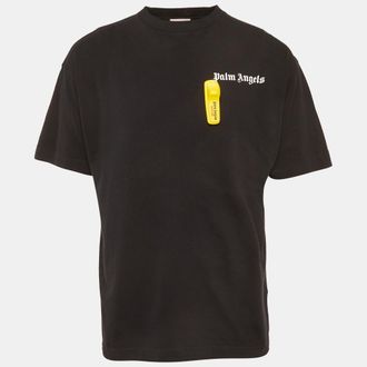 Palm Angels Black Logo Detail Jersey T-Shirt