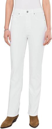 Liverpool L.A. Mid-rise Kennedy Straight Leg Jean 30 Inseam Womens Jeans Bright White : 14 24, Cotton/Denim/Elastane
