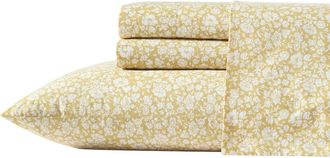 Laura Ashley Heirloom Ditzy Cotton Percale Sheet Set in Gold at Nordstrom Rack, Size Twin X-Long