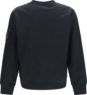Moose Knuckles Mens Hartsfield Sweatshirt Black Cotton Sweatshirts Sweater