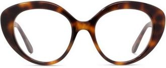 Loewe LW50088I052 Oval Tortoiseshell Acetate Eyeglasses - Brown