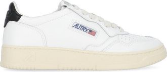 Autry White Low Medalist Leather Sneakers