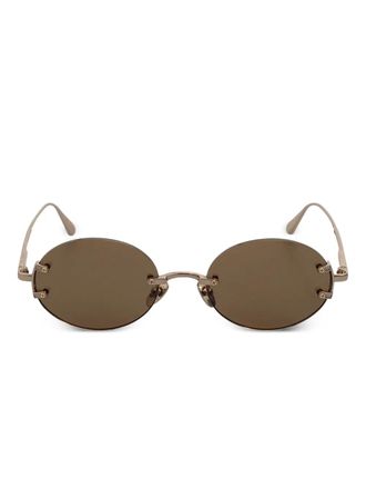 Linda Farrow round-frame sunglasses - Brown