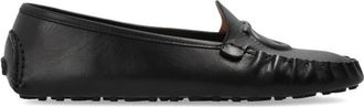 Ferragamo Danel Loafers - Dames - Loafers - Zwart - 40 1/2 EU - Leer - Schoenen