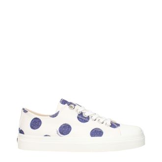 Moschino Witte Stoffen Lage Sneakers