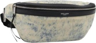 Saint Laurent Borsa a vita Pre-owned in tela - - Pre-owned - Donna - Blu - ONE SIZE