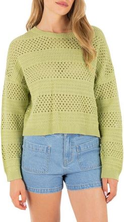 Hurley Simple Times Cotton Sweater in Fern at Nordstrom, Size X-Large
