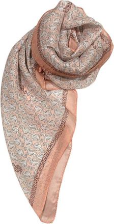 Borbonese Pink Silk Women Womens Scarf