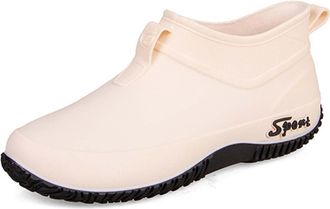 Generic Wellington Boots Women Ankle Wellies Ladies Short Chelsea Booties Waterproof Rain Boots Slip-on Wide Calf Rains Short Ladies Wellies for Women, for Ou