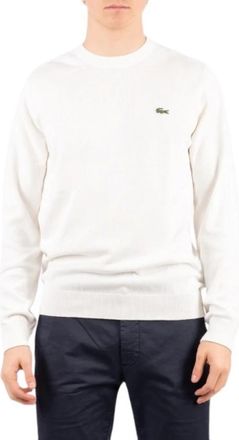 Lacoste Rondhals Pullover - Heren - Ronde hals truien - Wit - XS - Katoen - Truien & Vesten