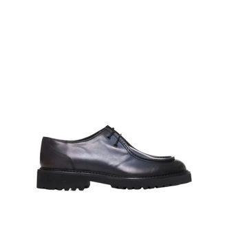 Doucal's Lace-up Shoe - Heren - Veterschoenen - Blauw - 43 EU - Leer - Schoenen